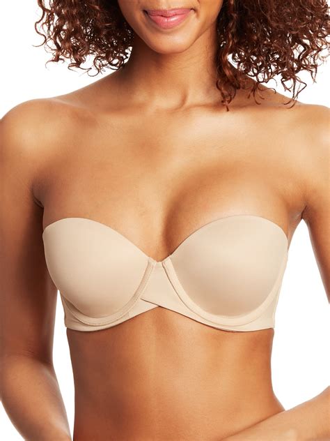 Sweet Nothings Womens Stay Put Strapless Push Up Underwire Bra