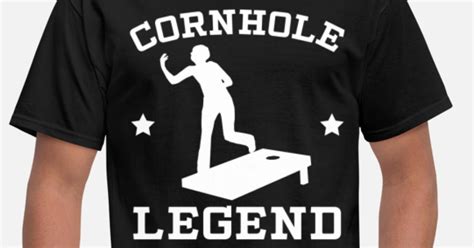 cornhole legend funny cornhole t shirt men s t shirt spreadshirt
