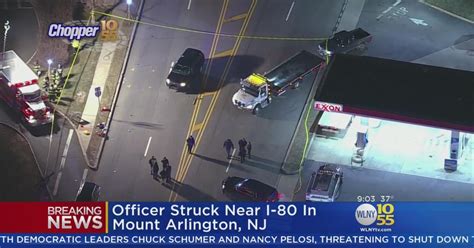New Jersey Police Officer Struck By Car Seriously Injured Cbs New York