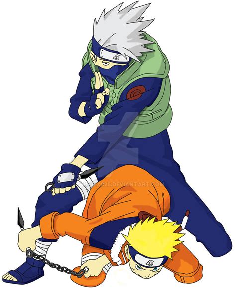 Kakashi And Naruto Color By Vertex025 On Deviantart