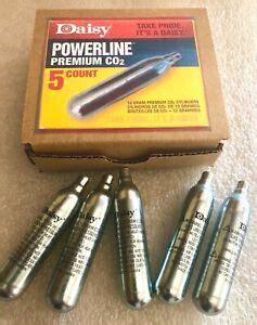 Daisy Powerline Co Cartridges Pack Gram Cylinders Hard Box Ebay