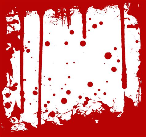 5 Blood Frames (PNG Transparent) | OnlyGFX.com