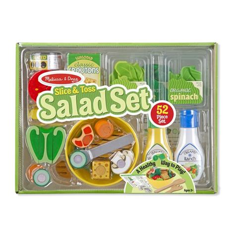 Melissa And Doug Slice And Toss Salad Play Food Set And Reviews Wayfair