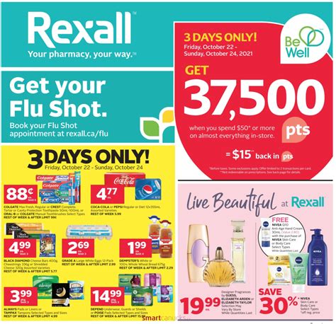 Rexall Canada New Flyers Offers Get 37500 Be Well Points When You