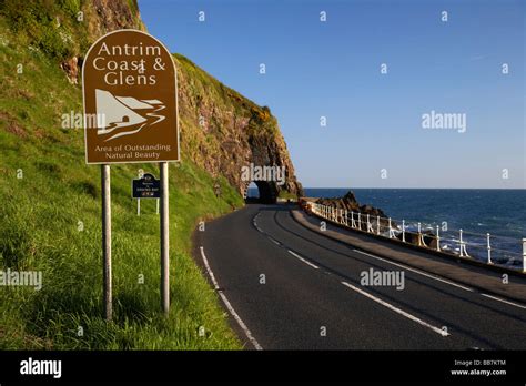 Antrim Coast And Glens Sign On The A2 Causeway Coastal Route Coast Road