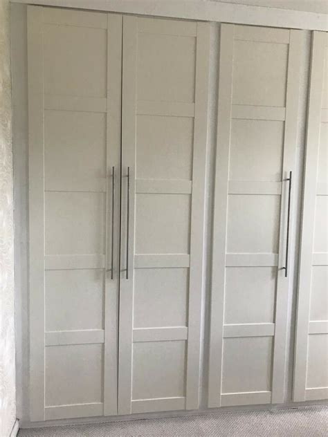 This gap cannot be fixed because no matter how far you push forward the adjustment, it doesn't fix the gap. Ikea Wardrobe Doors | in Heath, Cardiff | Gumtree