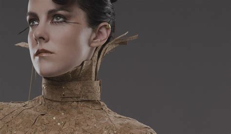 Johanna Mason District 7 Interview Dress And Makeup Hunger Games Makeup Hunger Games Theme