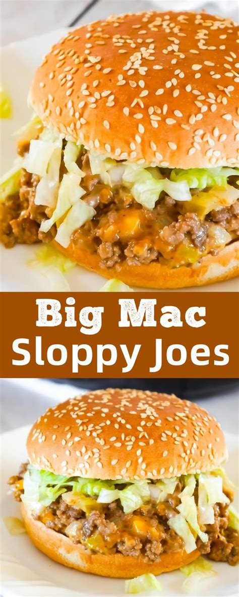Best recipes big mac sloppy joes. Big Mac Sloppy Joes are delicious ground beef sandwiches ...
