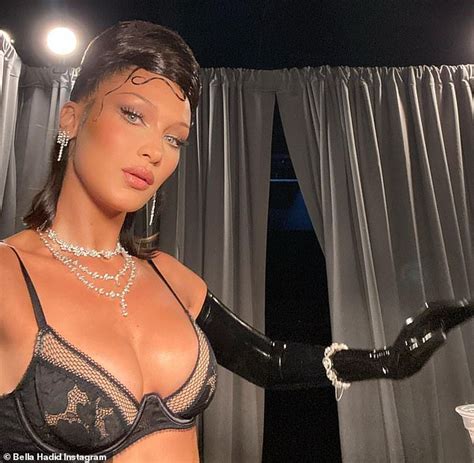 Bella Hadid Puts On A Sultry Display In Risqu Mesh Lingerie Wstale Com