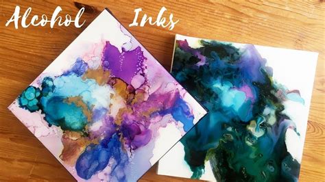 Tutorial Alcohol Ink Painting Transferred To Canvas Alcohol Ink