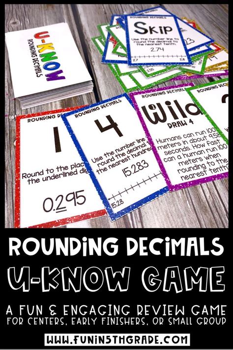 Rounding Decimals Game U Know Math Review Game 5th Grade 5nbt4