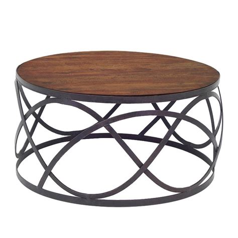 Table bois fer forge salle manger belle chaises fer forge conforama. Table basse ronde bois et fer forge - Table de lit