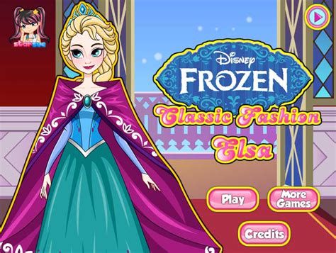 Disney Frozen Classic Fashion Elsa Dress Up Game Game