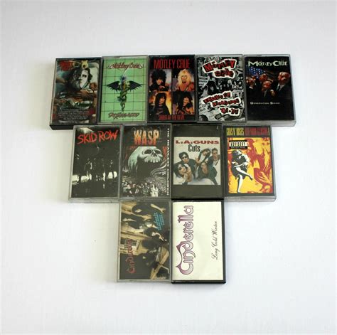 20 cassette tapes hard rock heavy metal autograph cinderella van halen motley crue