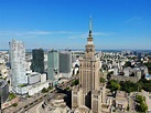 Amazing view from above. The capital of Poland. Great Warsaw. city ...