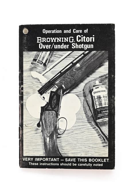 Vintage Browning Citori Over Under Shotgun Part Custom Shop