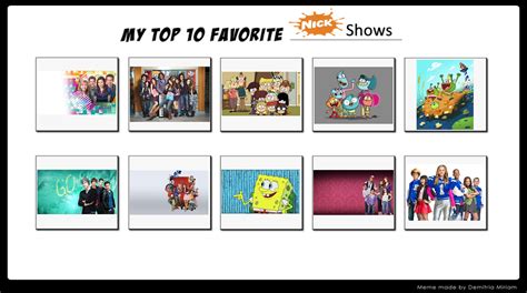 My Top 10 Favorite Nickelodeon Shows By Starcomedianvevo On Deviantart
