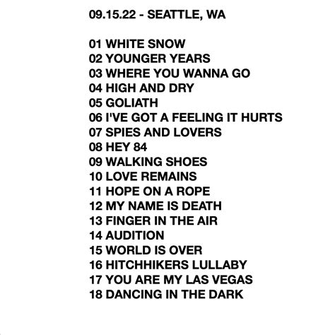 09/15/2022 – Seattle, WA (Live Show Recording) | Red Wanting Blue