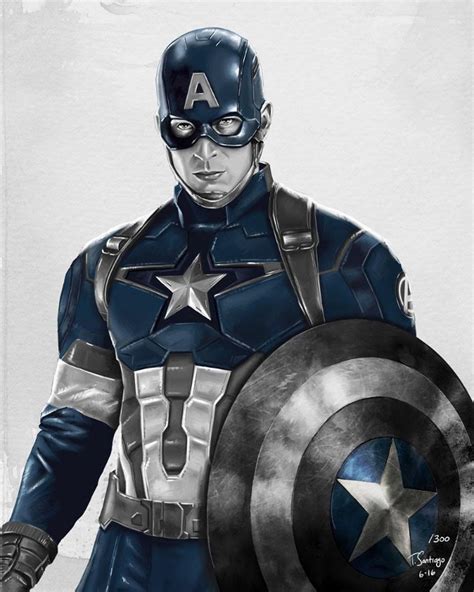 Captain America — Tony Santiago Art