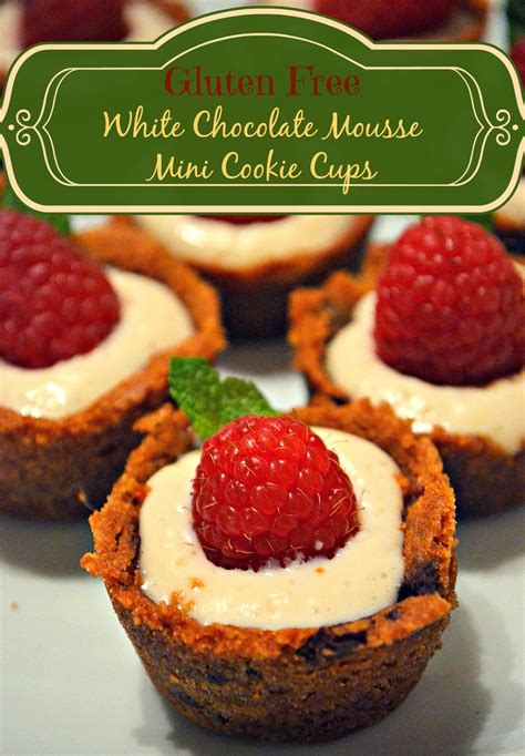 How to make chocolate cups using ice cubes | so yummy. Gluten Free White Chocolate Mousse Mini Cookie Cups ...