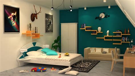 3d Interior Of Bedroom With 3ds Max With Vray On Behance Home Design