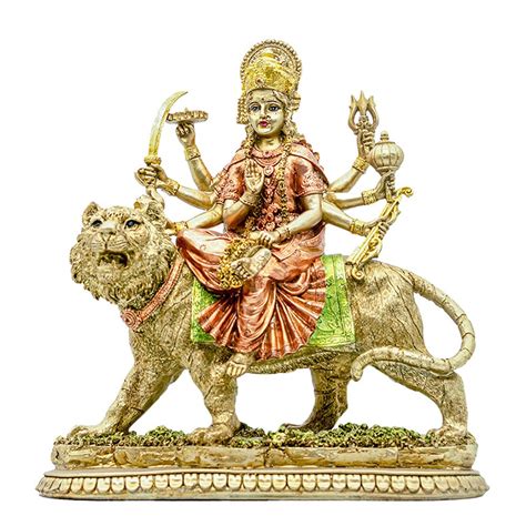 Buy Bangbangdahindu Goddess Durga Idol Statue Durga On Tiger Figurine