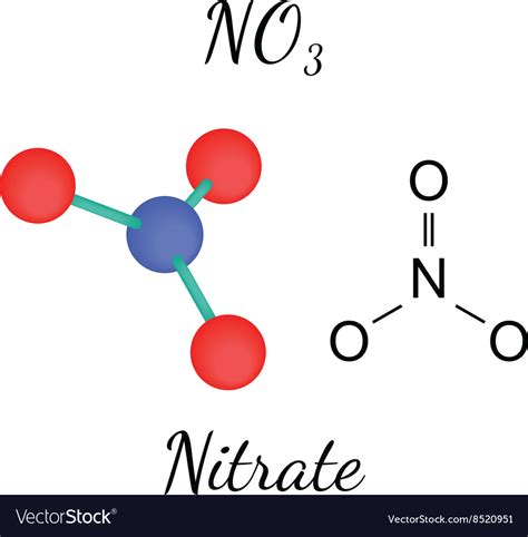 Nitrate Molecule Diagram