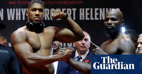 Anthony Joshua And Carlos Takam Weigh In Before World Title Fight