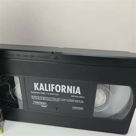 Kalifornia VHS Polygram Video Letterbox Unrated Brad Pitt Juliette Lewis EBay