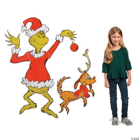 Giant Jointed Dr Seuss™ The Grinch Cutouts 2 Pc Oriental Trading