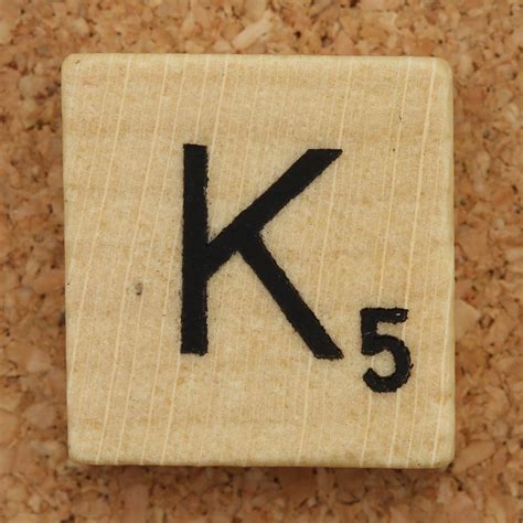 Wood Scrabble Tile K A Photo On Flickriver