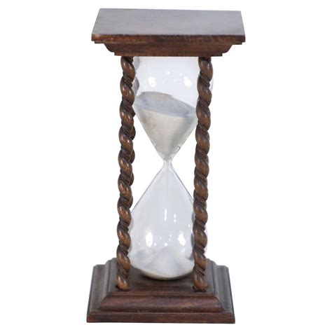 American Victorian Wooden Turned Column Hourglass For Sale At 1stdibs