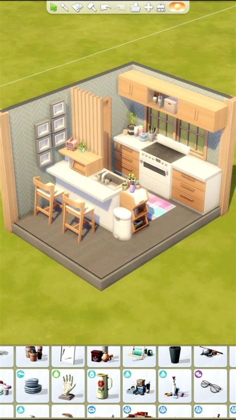 Small Colorful Kitchen 🩵 Room Build The Sims 4 No Cc Id