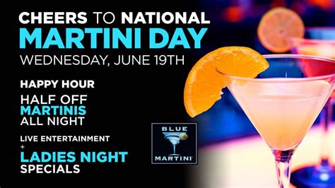 cheers to national martini day 2019 blue martini phoenix phoenix az jun 19 2019 4 00 pm