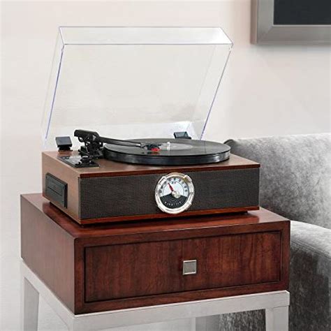 Victrola 5 In 1 Wood Bluetooth Record Player With 3 Speed
