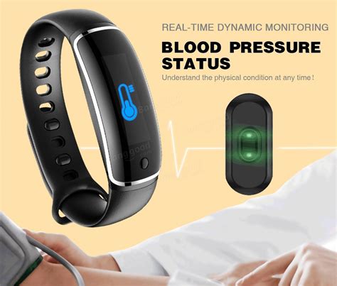 Lynwo M4 Health Blood Pressure Band Heart Rate Monitor Wristband Bracelet