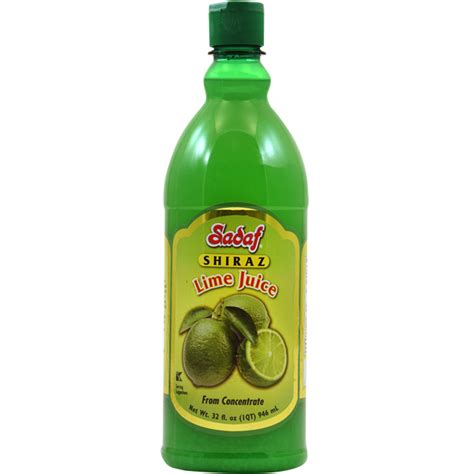 Sadaf Lime Juice From Concentrate Shiraz 32 Oz Bidmeshk