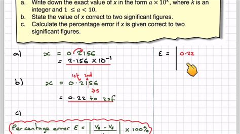 Maybe you would like to learn more about one of these? Approximation standard form and percentage error assessment - YouTube