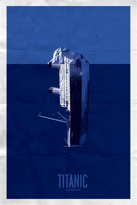 Titanic Minimalistic Movie Posters Titanic Poster Best Movie