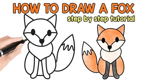 Easy Drawing Of Fox Drawing Rabbit Drawing Image