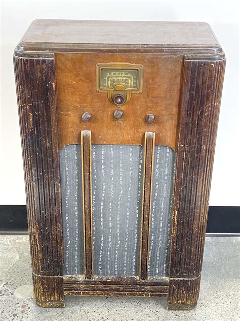 Lot Vintage Rca Victor Shortwave Tube Radio Model 6k