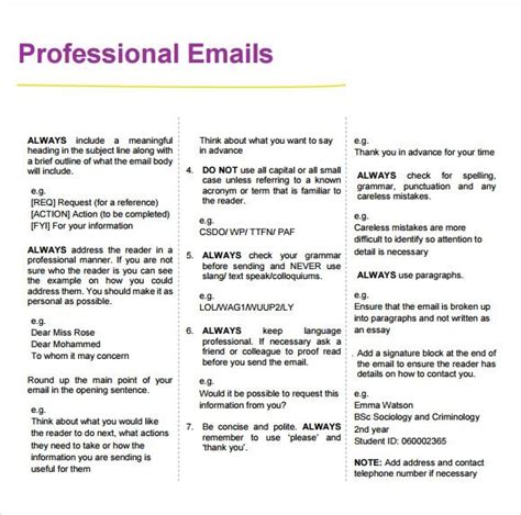 Professional Email Format Email Writing Teaching Writing Letter
