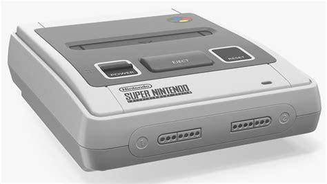 Super Nintendo Entertainment System Videospielkonsole 3d Modell 49