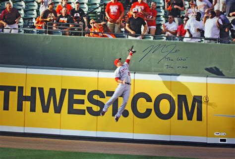 Lot Detail Mike Trout Signed 26x42 Limited Edition The Catch
