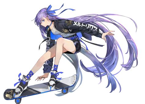 Anime Skater Girl Background