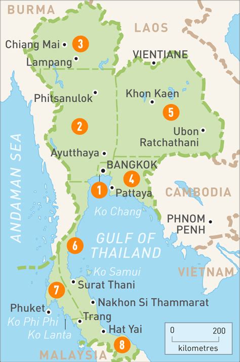 Map Of Thailand Map Of Thailand Rough Guides Thailand Map Custom