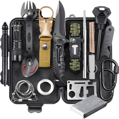 Eiliks Survival Gear Kit Emergency Edc Survival Tools In Sos Earthquake Aid Equipment