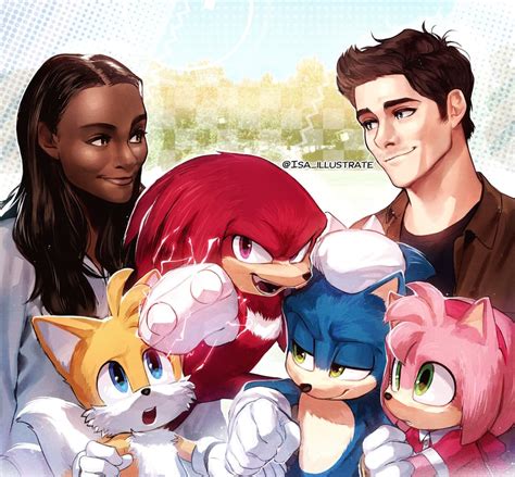 Sonic The Hedgehog Amy Rose Tails Knuckles The Echidna Maddie