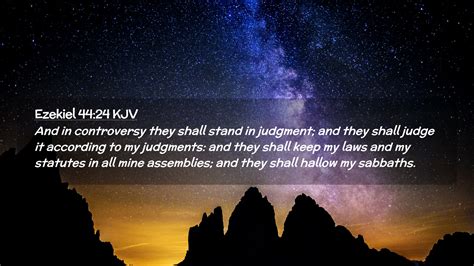 Ezekiel 4424 Kjv Desktop Wallpaper And In Controversy They Shall