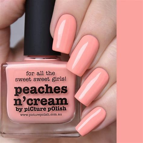 Pin By Amy Pickering On Iso Picture Polish Peach Nail Polish Peach Nails Peach Colored Nails